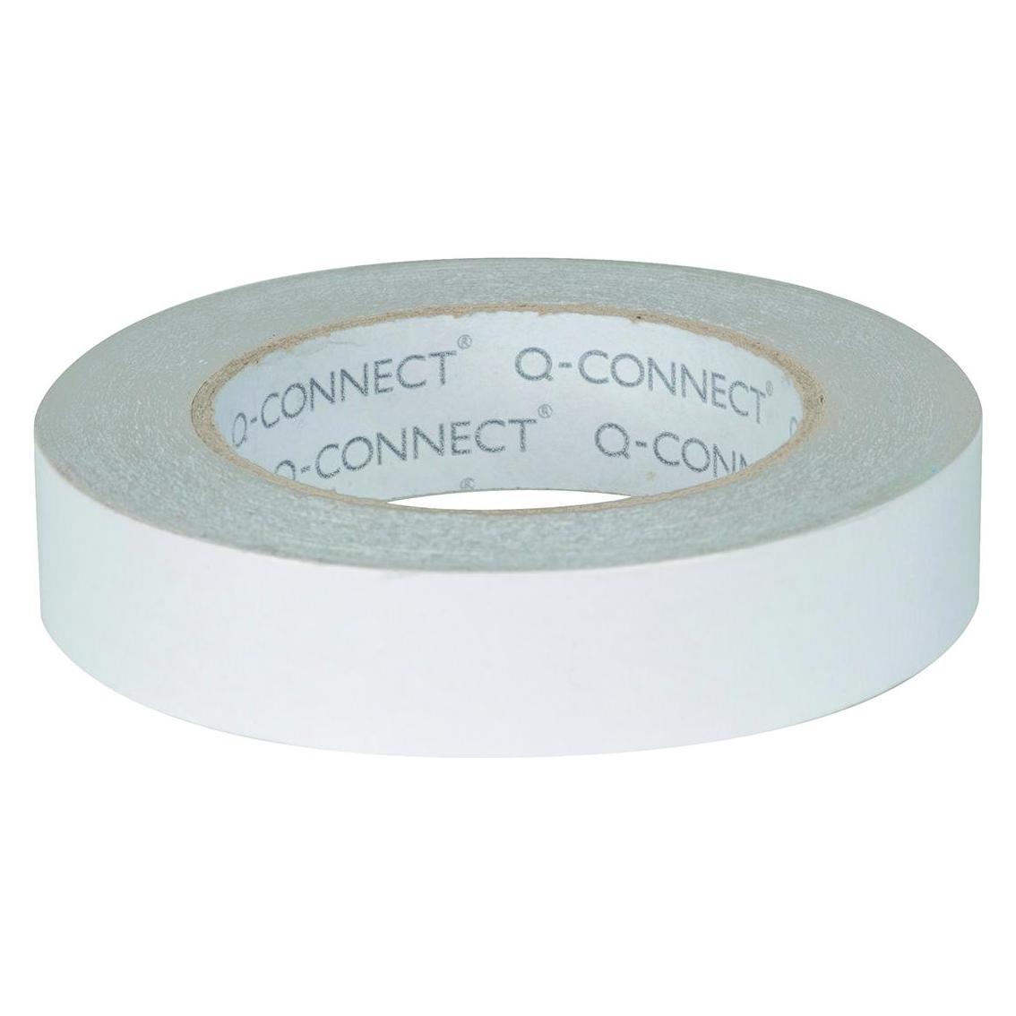 Q-Connect Doppelseitiges Montageband, Schaumstoff, 24 mm, 3 m, weiss (24 mm) (KF17479)