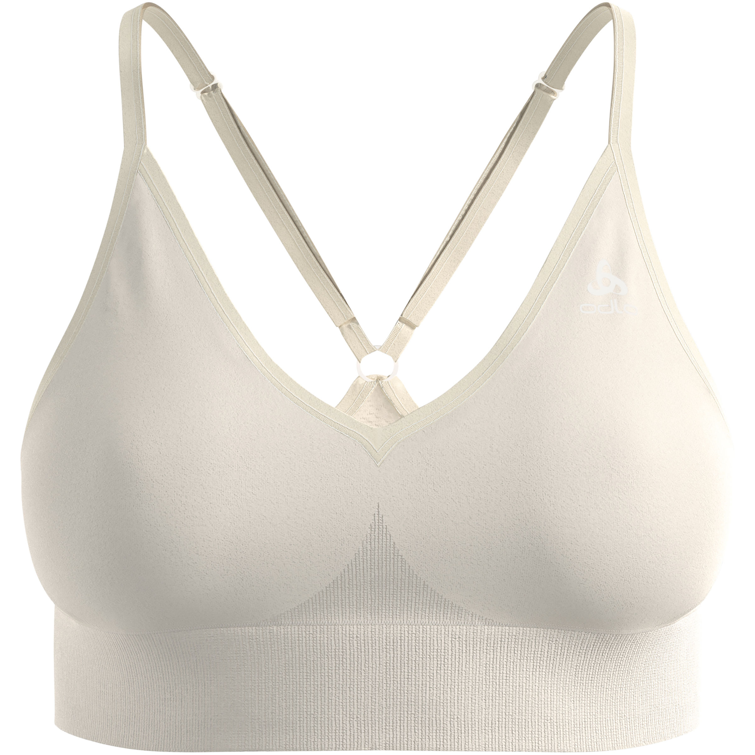 Odlo Seamless Low Padded Sport BH Damen Sport-BHs beige Größe M Elastisch