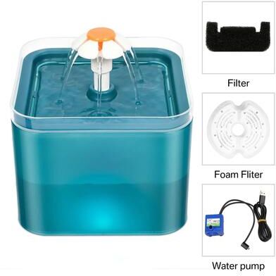 Uplifted Finds Automatic Pet Water Fountain With LED Lighting green 2l