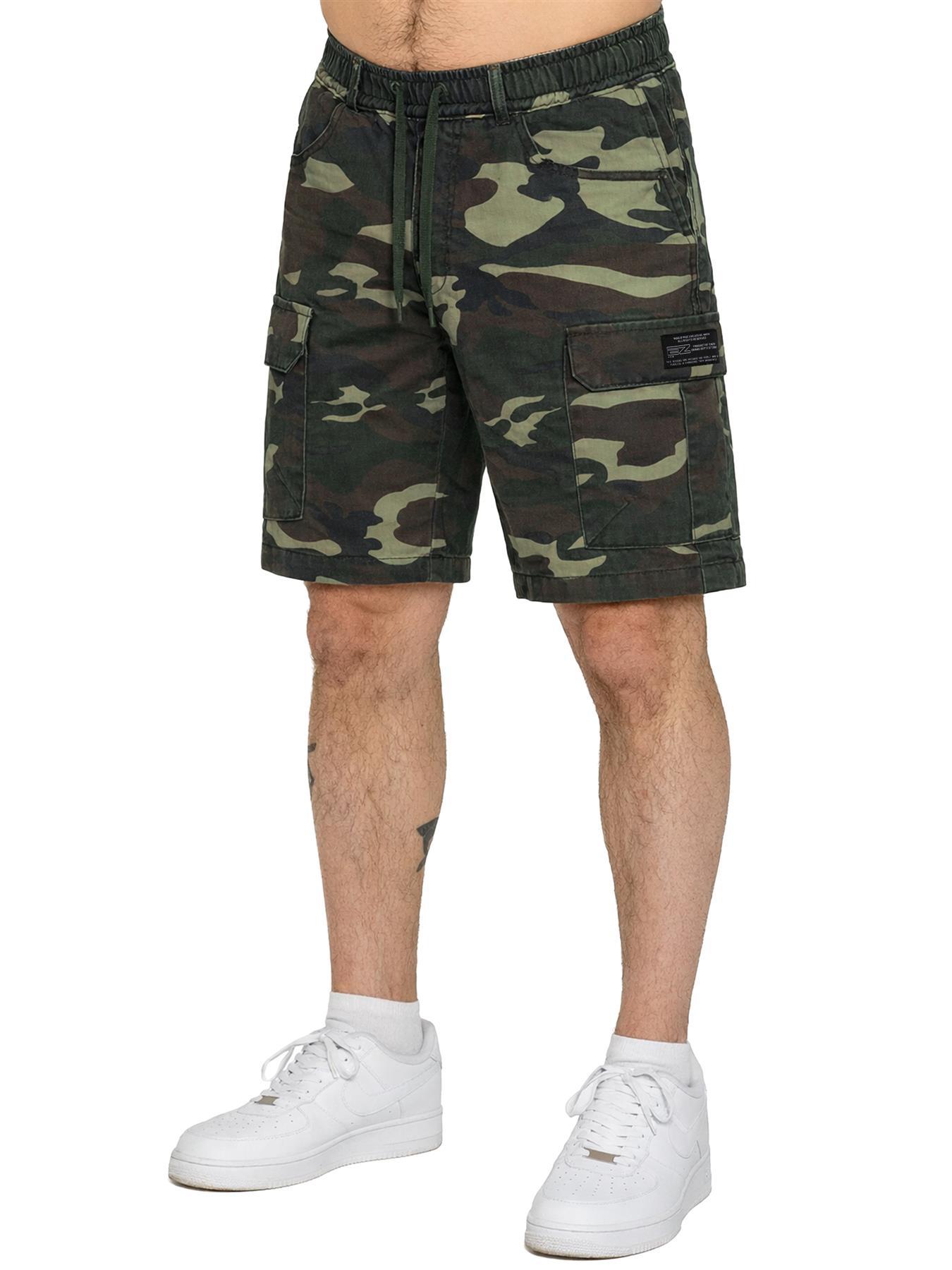 Enzo | Herren Camouflage Cargo-Shorts