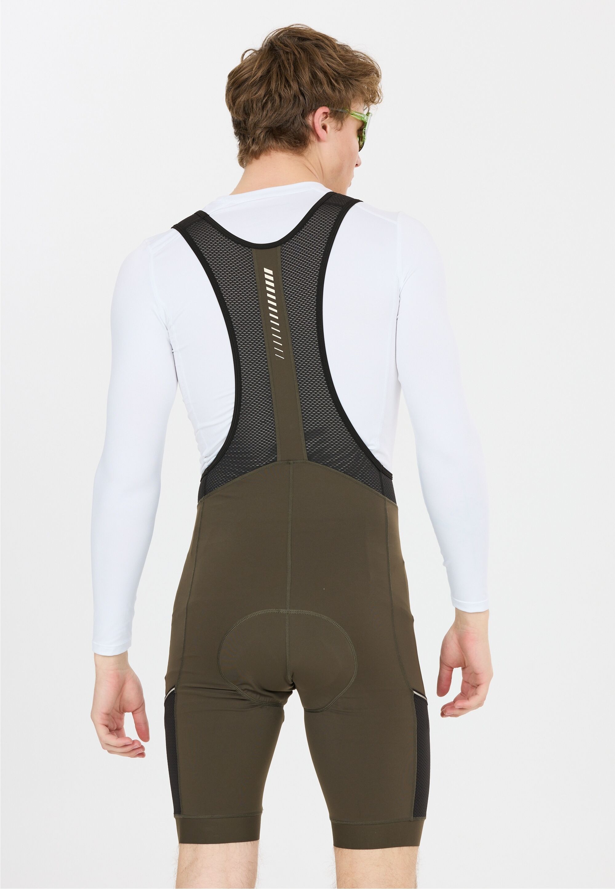 Radhose ENDURANCE "Brillant", Herren, Gr. XXL, EURO-Größen, braun, 75% Polyamid, 25% Elasthan, unifarben, Hosen, mit praktischen Trägern und hoher Funktionalität
