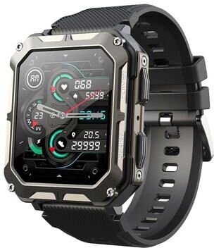 Everyday Crate C20 Pro Bluetooth Calling Smartwatch 1.83 Inch IP68 Waterproof Smart Watch With 123 Sports Modes black
