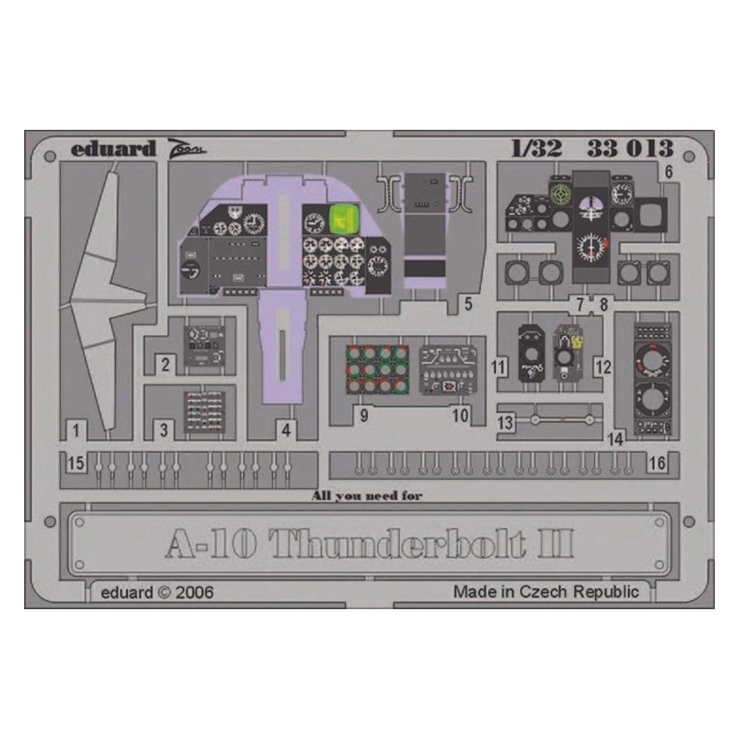 Eduard A-10 Thunderbolt II dashboard für Trumpeter-Bausatz (33013)