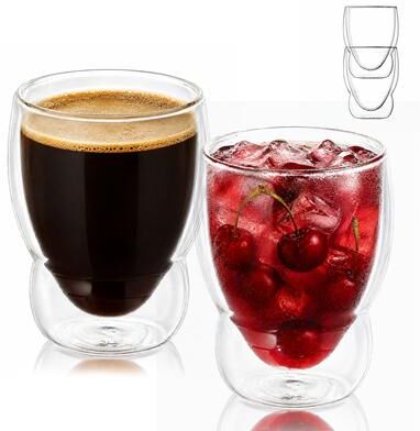 Luigi Bormioli Thermic Globo Glass Juice Glass Set of 2 Stackable
