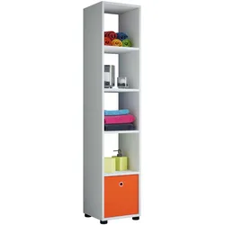 VCM Holzregal stehend   platzsparendes Regal   Maße:H. 152 x B. 31 x T. 30 cm   Elegantes Regal stehend   Aufbewahrungsregal   Bücherregal - Benas-5