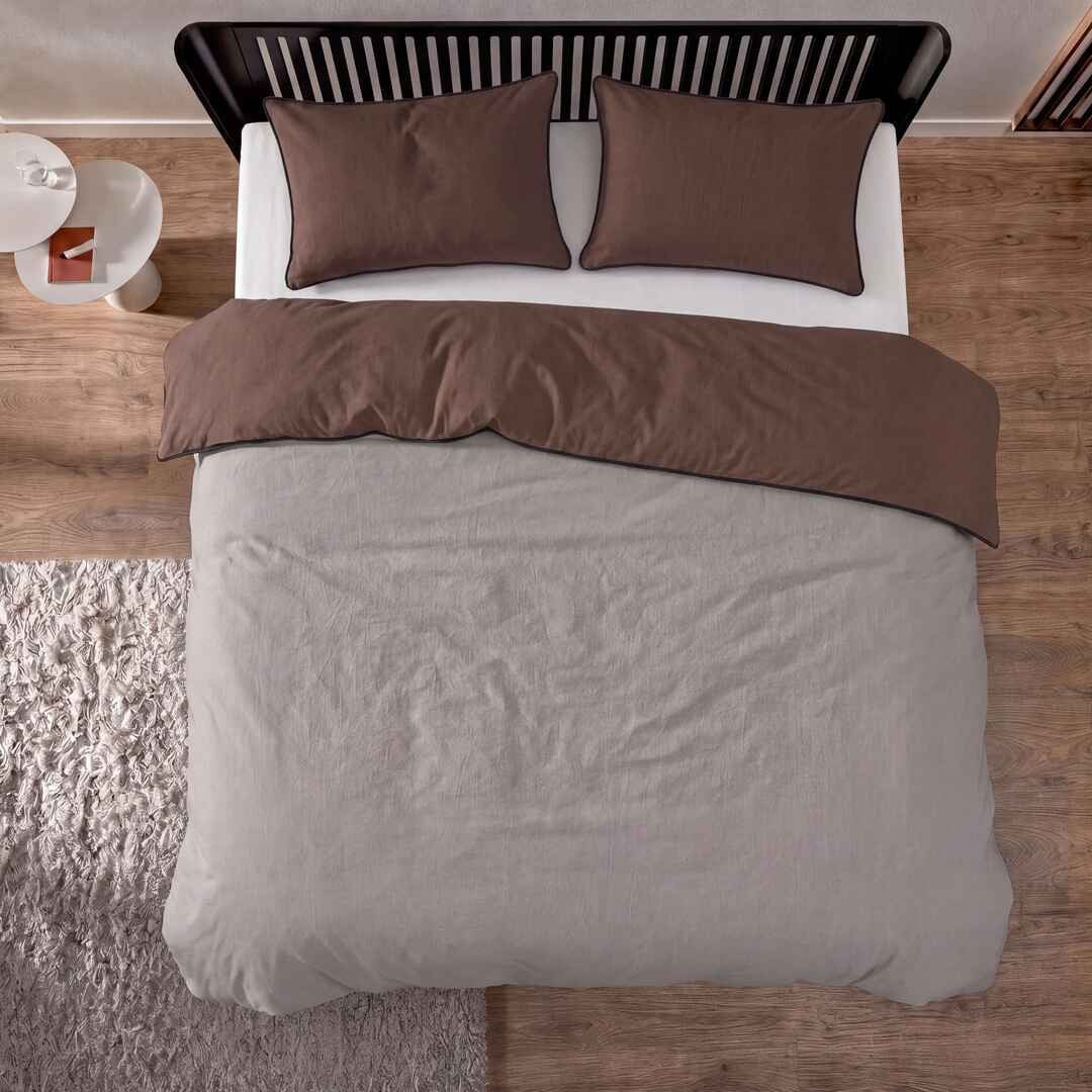 Auping Gentle Ease Dekbedovertrek - Bruin - 200 x 220 cm