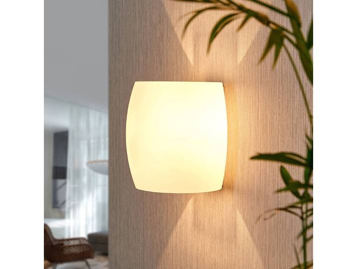 Wandleuchte Lusine Lucande, dimmbar, weiß / opal, für Schlafzimmer, Glas, Modern