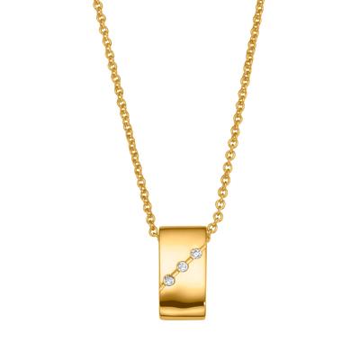 Ankeranhänger LADY, gold (vergoldet), Schmuckanhänger, Damen