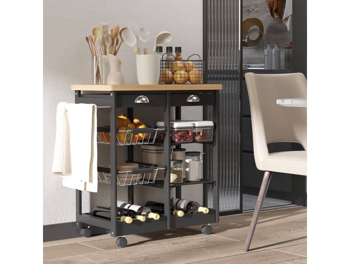 Desserte Cuisine Multi-Rangement