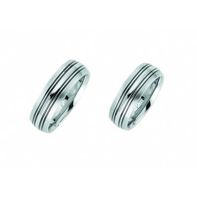 Partnerring ADELIA´S "Damen Edelstahl Freundschaftsring" Gr. 52, silber, Fingerringe, Damen, 52, Edelstahl, Edelstahlschmuck für Damen