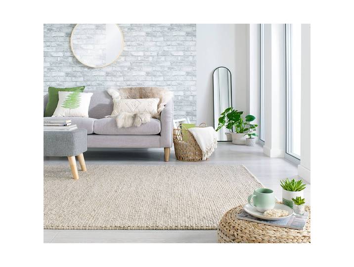 Wollteppich Minerals Beige/Beige Ø 19cm Wolle