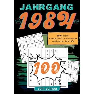 1984- Rätselspaß und Zeitreise, Taschenbuch von Sudoku Jahrbücher, Tredition, 978-3-384-12654-2