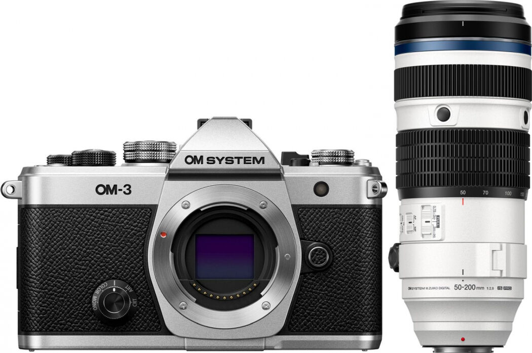 OM System OM-3 Silber + OM System M.Zuiko ED 50-200mm f2.8 IS PRO