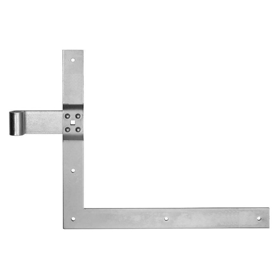 Magni Pollmann Baubeschläge 1204060 Winkelband Rolle Ø 16 mm, 400 x 600 mm, hell verzinkt, 1 Paar (229606)