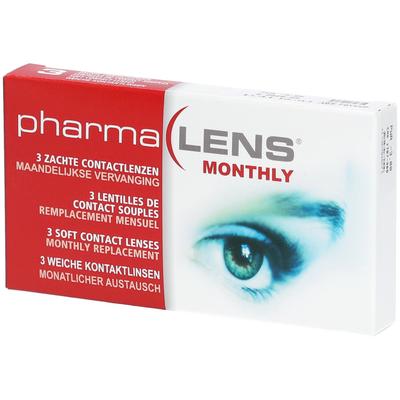 PharmaLens Maandlenzen (Dioptrie -3.00) 3 St Kontaktlinsen