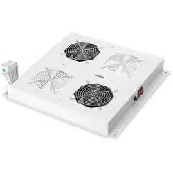 Digitus Dachlüftermodule für 19" Unique- und Dynamic Basic Schränke 2 Lüfter RAL7035 grau (DN-19 FAN-2-N)