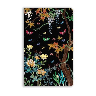 Premium Softcover Notizbuch: Ashmolean Museum, Cloisonné Kästchen mit Blumen und Schmetterlingen