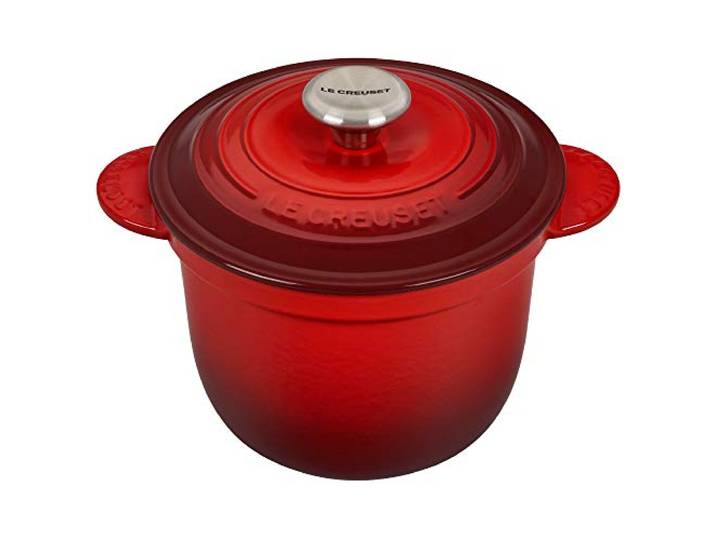 Le Creuset Cocotte Every aus Gusseisen mit Poteriedeckel, 18 cm, 2 Liter, Kirschrot, 41110180600460