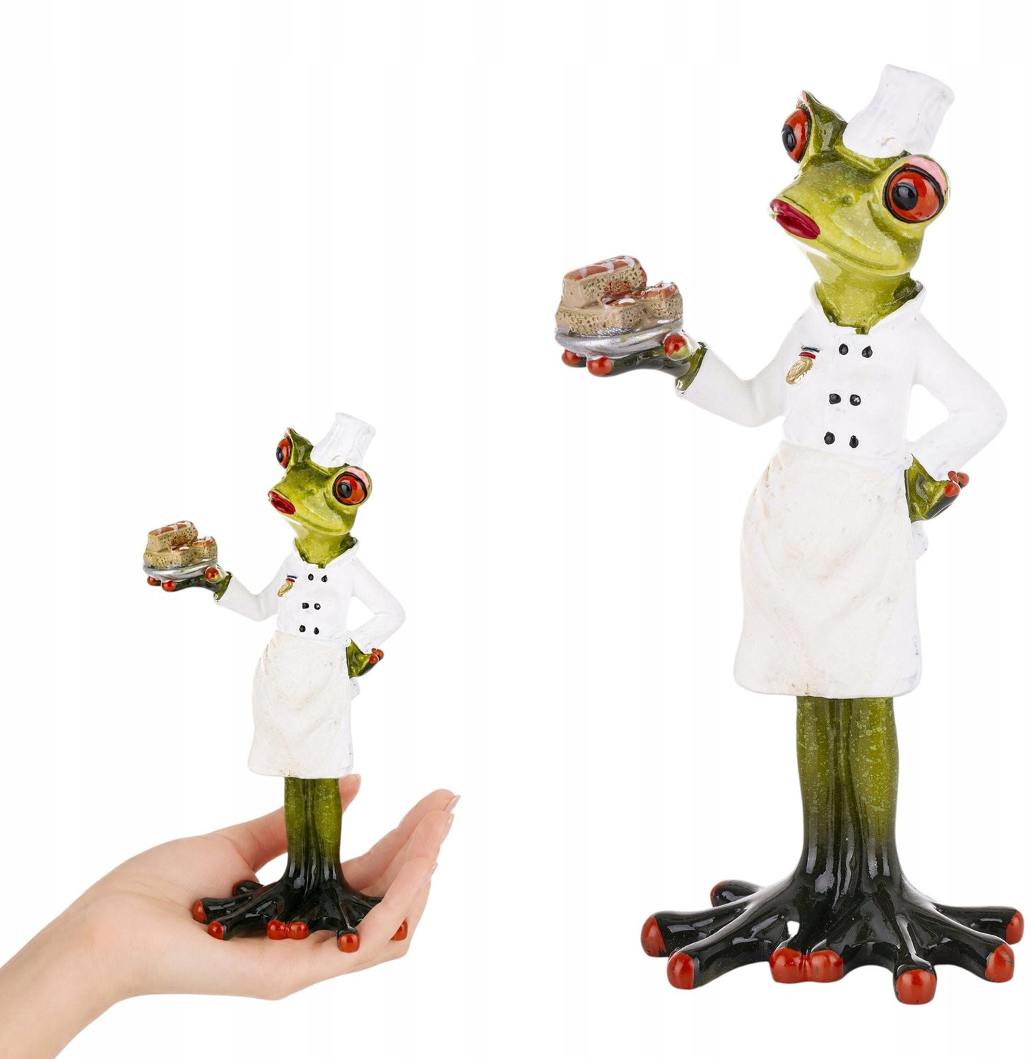 Grappige Kikker Chef-kok Figuur voor Tafeldecoratie