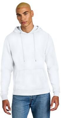 District DT1300 Perfect Tri Fleece Pullover Hoodie in White size Large   Triblend