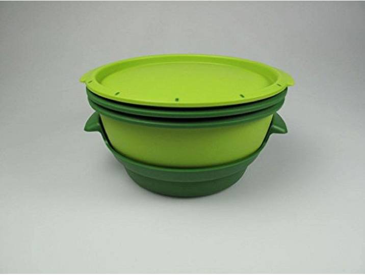 TUPPERWARE Mikrowelle MicroGourmet Dampfgarer grün Mikro Dampfwunder Micro
