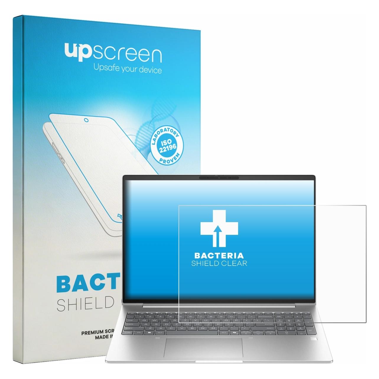 upscreen Schutzfolie für HP EliteBook 6 G2i 16" Displayschutz Displayschutzfolie Folie Klar antibakteriell (16", 16:10) (2064018)