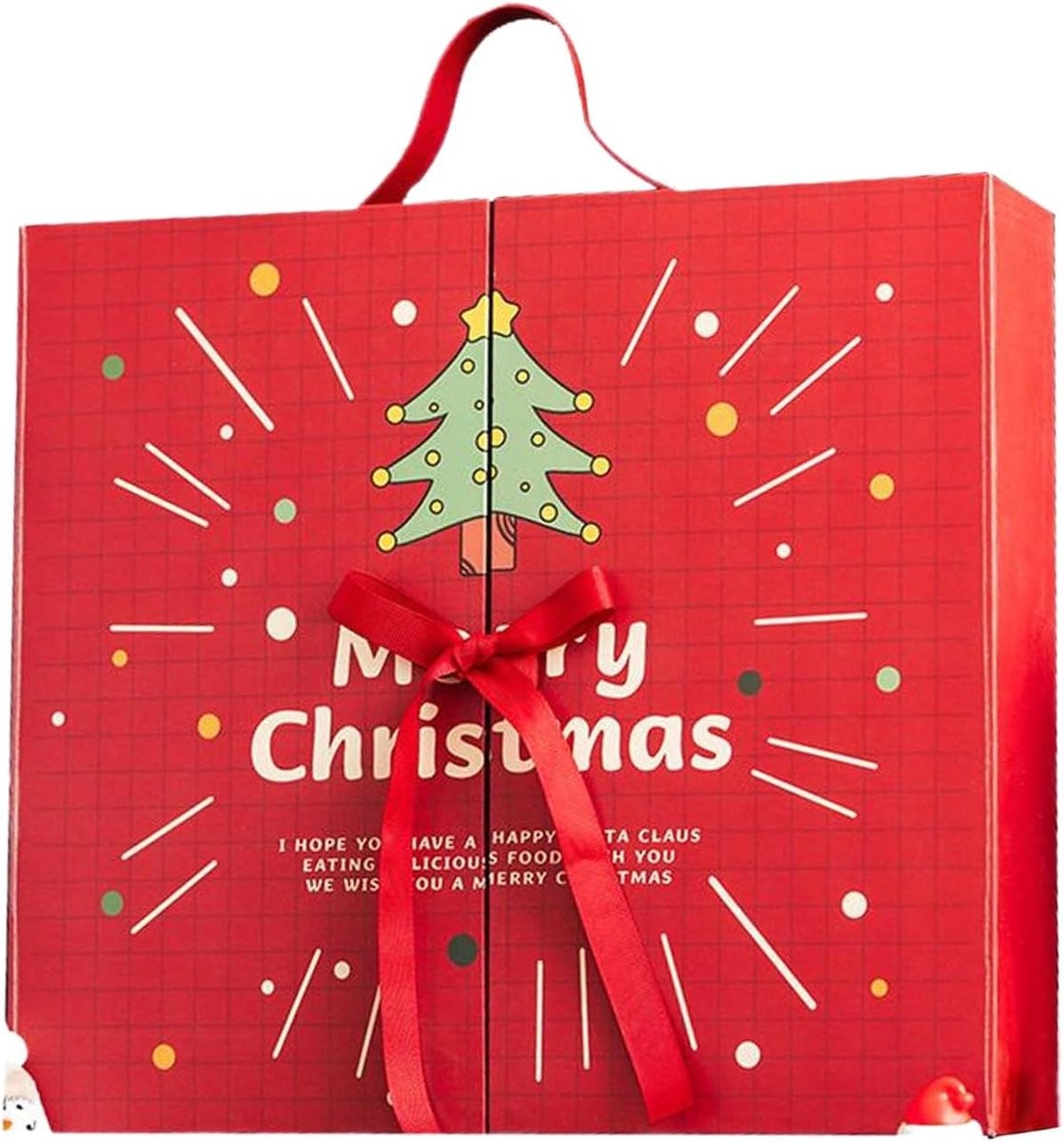 Herbruikbare adventskalender doos voor 24 dagen om kerst mee af te tellen