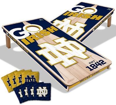 Skip's Garage Notre Dame Fighting Irish NCAA 2x4 Cornhole Board Set
