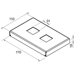 Zehnder Zubehör Abdeckkappe für FMORV HD10 + HD45, Sonder-Lack, 110339 110339
