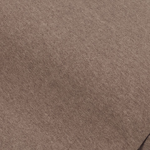 Sweatstoff "Basic" mit weich gerauter Innenseite, taupe-melange