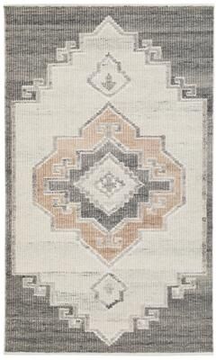 Terra by Obeetee Leah Karabagh Gray Rug