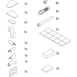 Kermi EBFX006 Set Montagekleinteile, 2535036 2535036