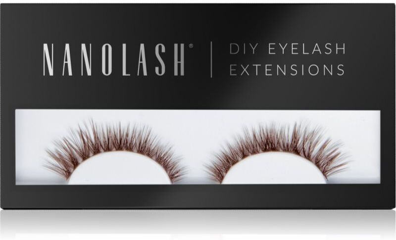 Nanolash DIY Eyelash Extensions coffret d'extensions de cils à domicile Fantasy BROWN 36 pcs