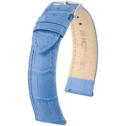 Hirsch 01028083-2-20 Uhren-Armband Duke L 20 mm Leder Hellblau