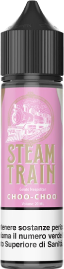 Steam Train Choo Choo Liquido Shot 20ml Gelato Cioccolato Fragola Vaniglia