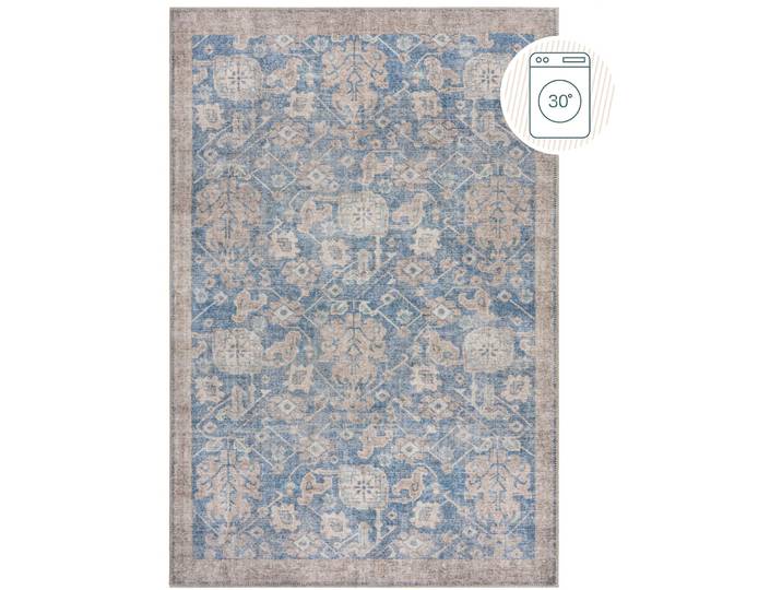 Teppich Zruk weiss Paisleymuster Polyester 190 x 290 cm