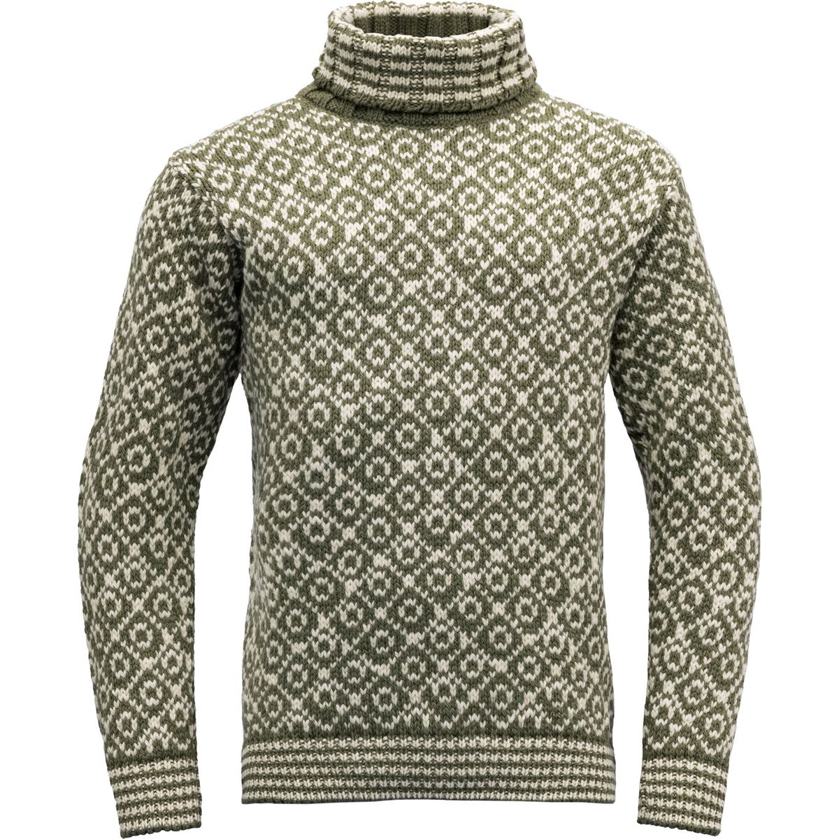 Devold of Norway Svalbard Wool High Neck olive/offwhite (388A-clothing) XL TC 396 390 A 388A XL