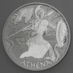 Silbermünze 1oz "Athena" 2022 Gods of Olympus 19% (Tuvalu)