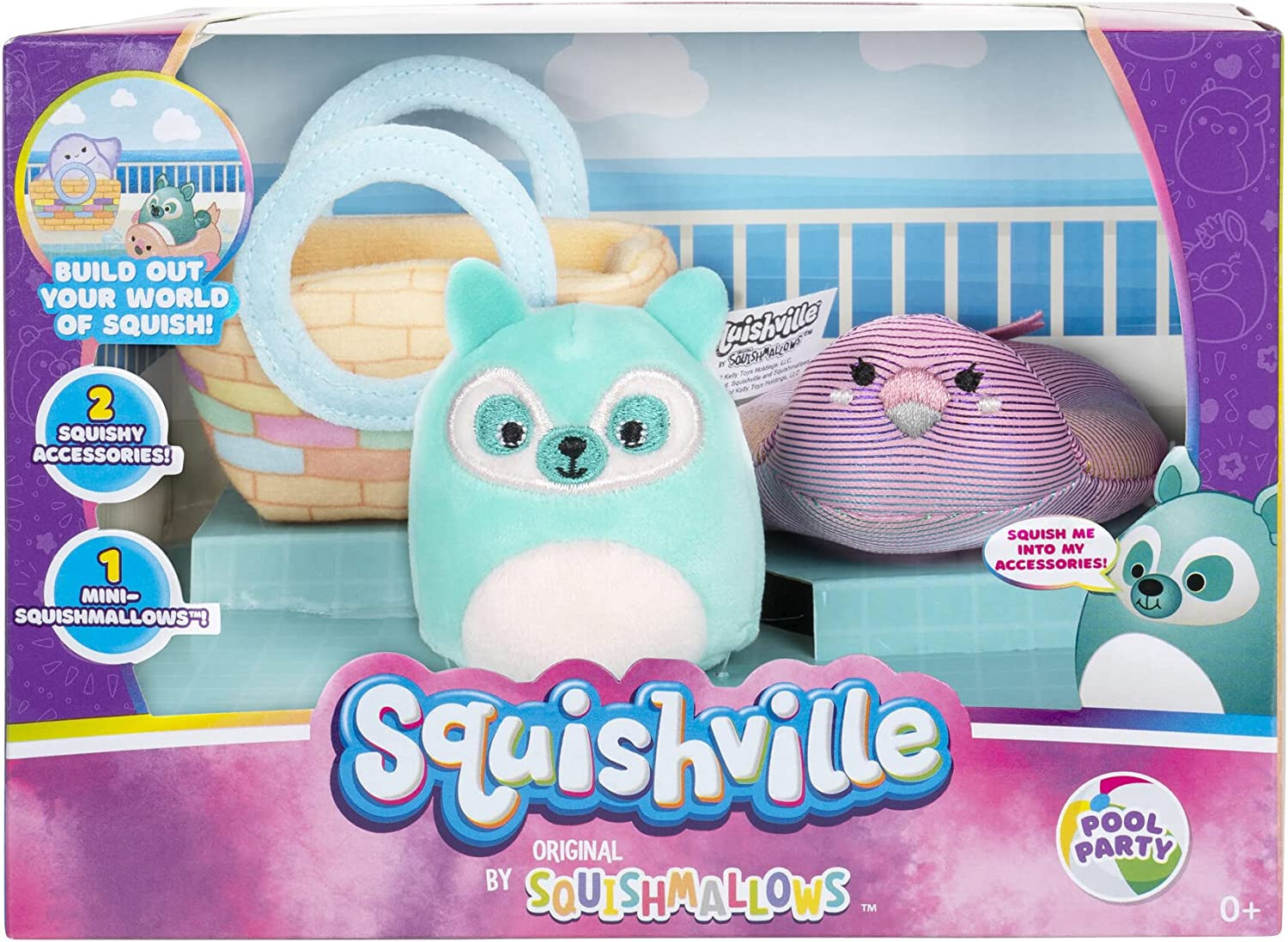 Jazwares Squishville Accessoire set Zwembadfeest SQM0204