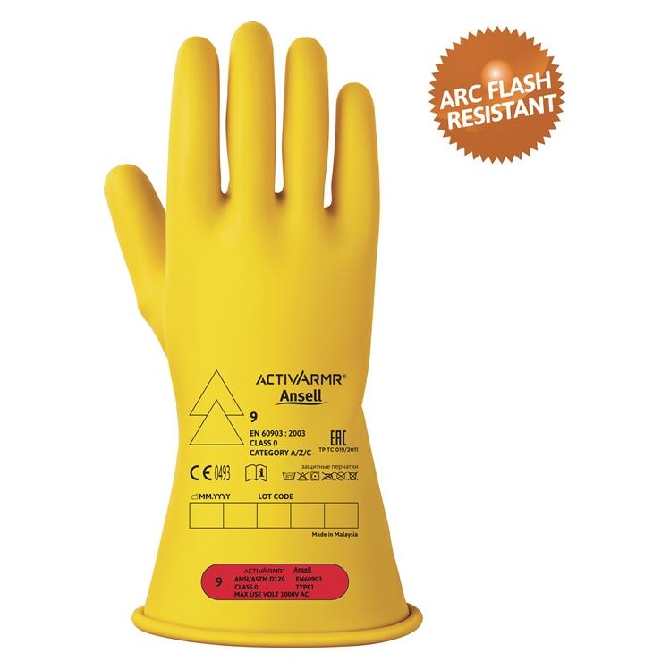Ansell Elektrikerschutzhandschuh ActivArmr RIG011Y Gr.8 gelb (8) (RIG011Y080)