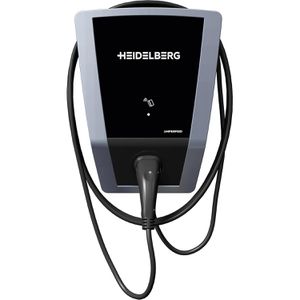 Heidelberg Wallbox 00.779.3157, Connect.Business RCD, schwarz, MID, 7,5 m Kabel, Typ 2, RFID, App-fähig, 400V / 16A / 11kW