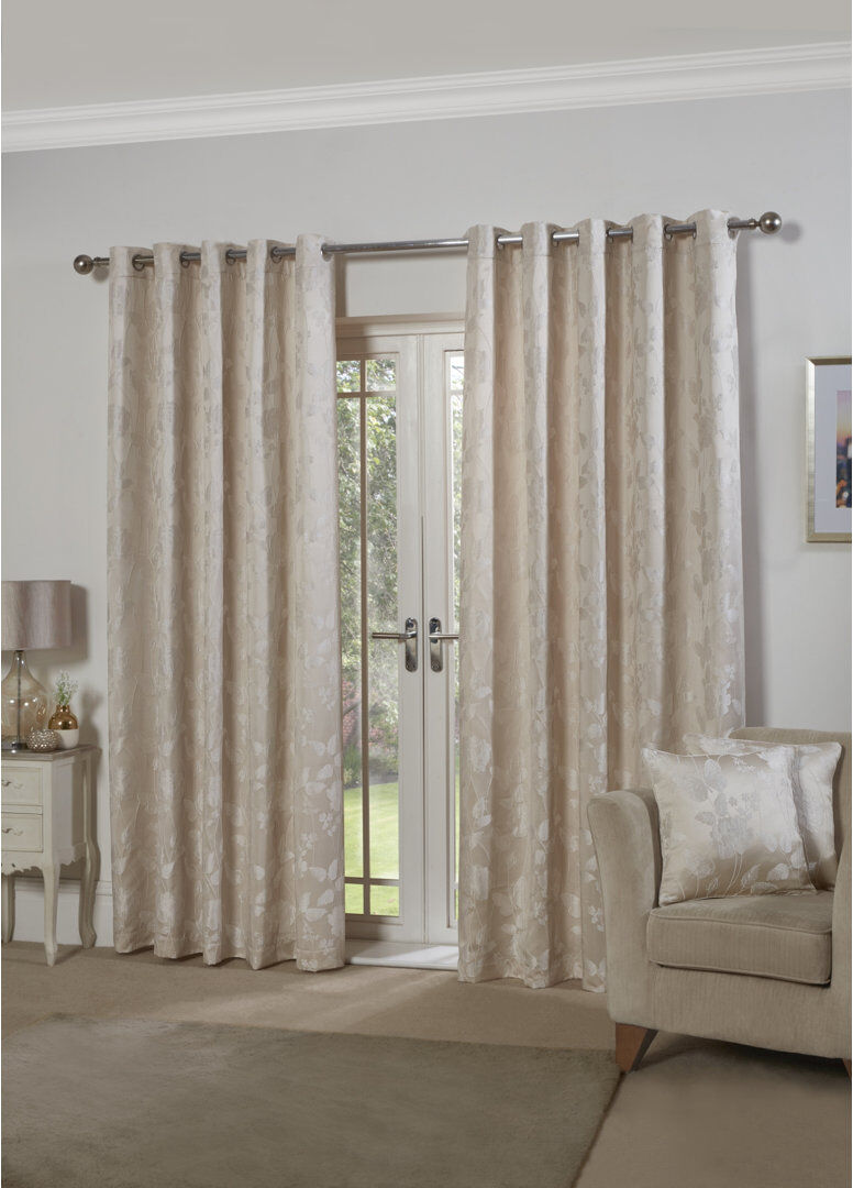 Marlow Home Co. Leah Room Darkening Sliding Panel Cream Width 228 x Drop 228cm