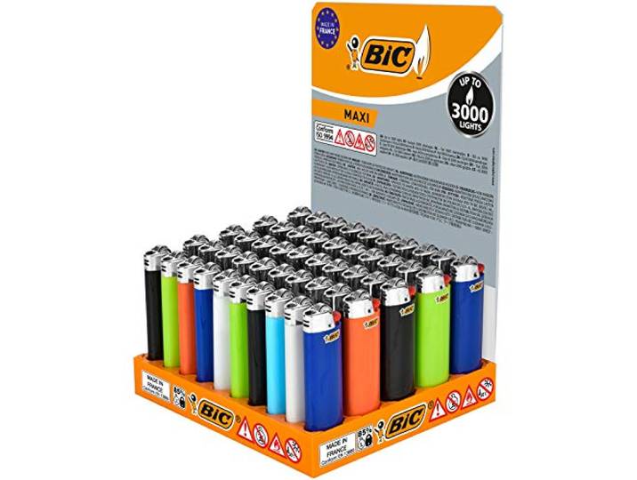 50 briquets bic maxi à pierre