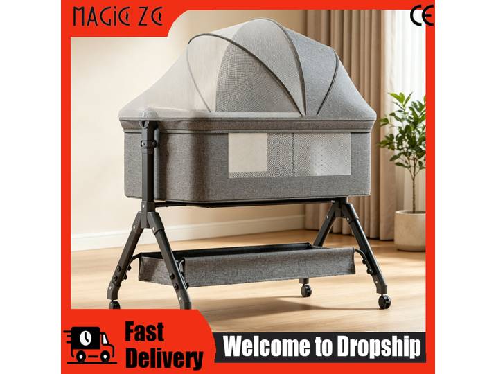Lit de bébé de luxe, articles pour nouveau-nés, berceau avec support triangulaire, berceau à bascule pour bébé, lit convertible grand format, berceau apaisant, berceau à roulettes, balancelle légère