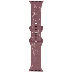 Neues Armband für die Smartwatch GlacierX Silicone Wild Bloom Purple Sand für die Apple Watch 38/40/41mm Violett-Rosa