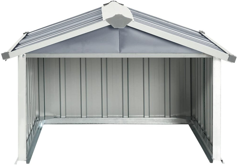 Dakota Fields Tuckahoe Garden Robot Lawnmower Shed 92 x 97 x 63 cm Galvanised Steel Grey 92cm W X 97cm D X 63cm H