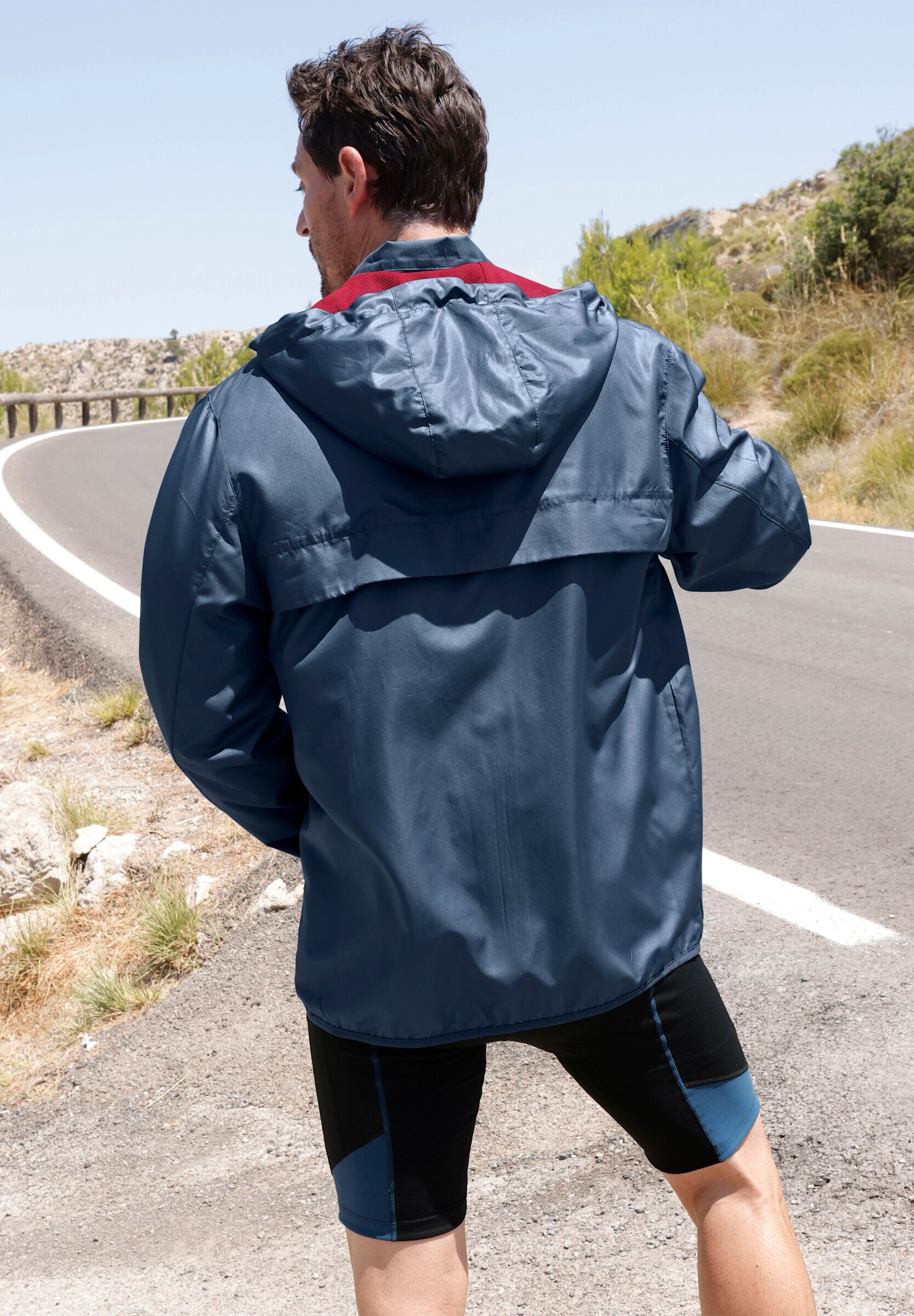 Funktionsjacke WITT "Funktionsjacke Funktionsjacke mit Belüftungsschlitzen hinten", Herren, Gr. 56, dunkelblau, Basic, Jacken Funktionsjacke
