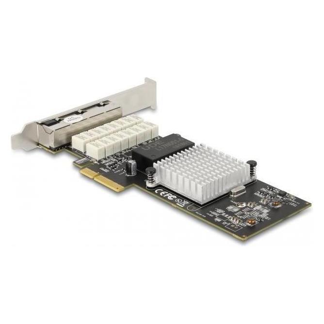 Delock PCI Express x4 Karte zu 4 x RJ45 Gigabit LAN i350 Port Bypass (PCIe) (88610)