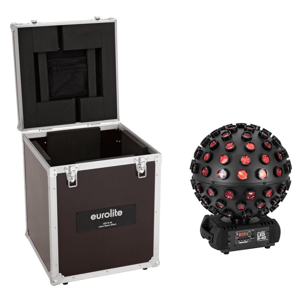 Eurolite Set LED B-40 HCL Strahleneffekt MK2 sw + Case (10 W, LED) (20000959)