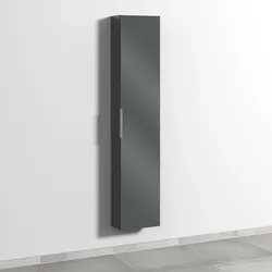 Sanipa Hochschrank „3way“ 350 × 1700 × 199 mm Anschlag rechts, in Anthrazit (glanz), Anschlag rechts